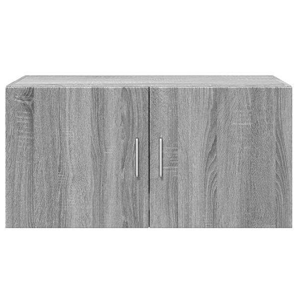vidaXL Wandkast 80x42,5x40 cm bewerkt hout grijs sonoma eikenkleurig
