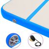 vidaXL Gymnastiekmat met pomp opblaasbaar 300x100x15 cm PVC blauw