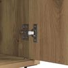 vidaXL Dressoir Artisan Eiken 60 x 35 x 70 cm Gemonteerd hout en ijzer