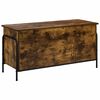 vidaXL Opbergbox Gerookt eiken 80 x 40 x 49,5 cm Bewerkt hout