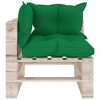vidaXL 5-delige Loungeset met kussens pallet grenenhout