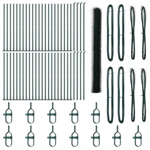 vidaXL Afrasteringspaal Groen