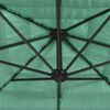 vidaXL Parasol met stalen paal 269x269x235 cm groen