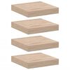 vidaXL Wandschappen 4 st 23x23,5x4 cm bewerkt hout