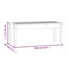 vidaXL Tuinbank 109x44x45 cm massief grenenhout grijs