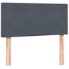 vidaXL Boxspring met matras fluweel donkergrijs 90x210 cm