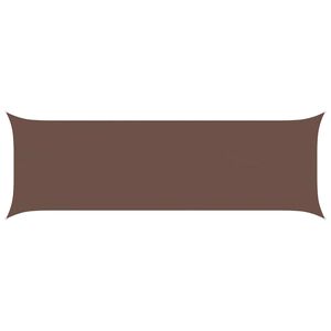 vidaXL Zonneschaduwzeil Bruin 6 x 2 m 100% Polyester Oxford
