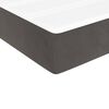 vidaXL Boxspring met matras fluweel donkergrijs 140x190 cm