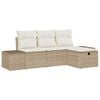 vidaXL Tuin Sofa Set 4 st poly rattan