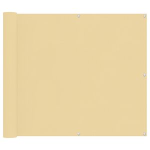 vidaXL Balkon Scherm Zand 100 x 700 cm Oxford Stof