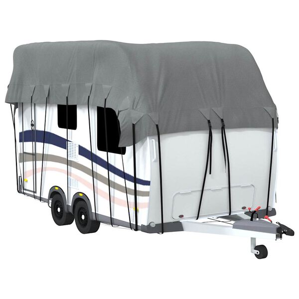 vidaXL Caravan dakbedekking 500x300 cm vliesvlies grijs