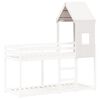 vidaXL Kinderbedhuisje 60x89x134,5 cm massief grenenhout wit