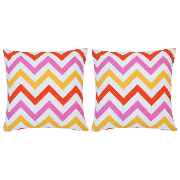 vidaXL Kussens 2 st met print 40x40 cm katoen meerkleurig