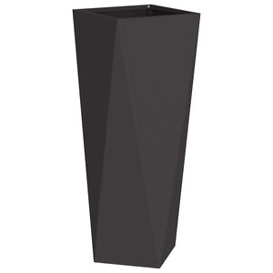 vidaXL Plantenbak Zwart 30 x 30 x 75 cm Staal