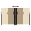vidaXL Windscherm uittrekbaar 140x600 cm beige