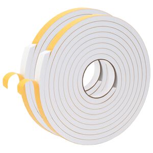 vidaXL Zelfklevende schuimtape 2 st Wit 15mm x 5m CR Schuim