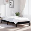 vidaXL Bedframe massief grenenhout zwart 90x190 cm
