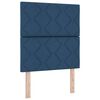 vidaXL LED Hoofdbord Blauw 80 cm Stof