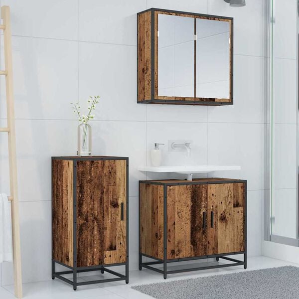 vidaXL Dressoir Oudhout 35,5 x 35 x 76 cm