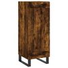 vidaXL Hoge kast 34,5x34x180 cm bewerkt hout gerookt eikenkleurig