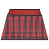 vidaXL Kerstboomrok 48x48x25 cm rood en zwart