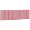 vidaXL Bedframe zonder matras "Hanko" fluweel roze 160x200 cm