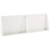 vidaXL Keerwand 2 st 60 x 12 x 40 cm Staal Wit