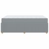 vidaXL Bedframe met matras Lichtgrijs 120 x 200 cm Stof