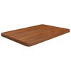 vidaXL Wastafelblad 60x40x2,5cm behandeld massief hout donkerbruin