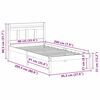 vidaXL Bedframe Wit 90 x 200 cm Massief grenenhout