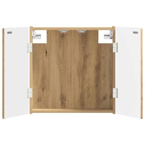 vidaXL Dartbord Kabinet ARNHEM Artisanaal eiken 52,5 x 10,5 x 53,5 cm