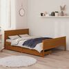 vidaXL Bedframe met 2 lades massief grenenhout honingbruin 160x200 cm