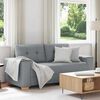 vidaXL Loveseat bank 180x77x82 cm stof lichtgrijs