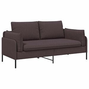 vidaXL 2-Zits Sofa Donkerbruin 188 x 81 x 89 cm Stof