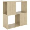 vidaXL Boekenkast 60x24x63 cm bewerkt hout sonoma eikenkleurig
