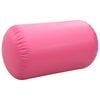 vidaXL Gymnastiekrol met pomp opblaasbaar 100x60 cm PVC roze