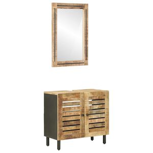 vidaXL Badkamerkastenset 2 st Naturel 62 x 33 x 58 cm