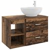 vidaXL Badkamermeubelset 2 pcs Oud hout Bewerkt hout