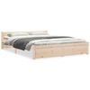 vidaXL Bedframe zonder matras massief hout 140x200 cm