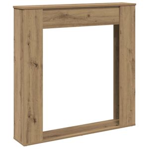 vidaXL Haardombouw 100x20x100 cm bewerkt hout artisanaal eikenkleurig
