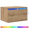 vidaXL Wandkastje Artisan Eiken 50 x 36 x 30 cm Bewerkt hout