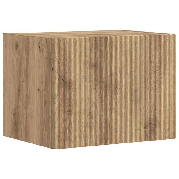 vidaXL TV Wandkast Ambachtelijk eiken 60 x 31 x 29.5 cm Bewerkt hout