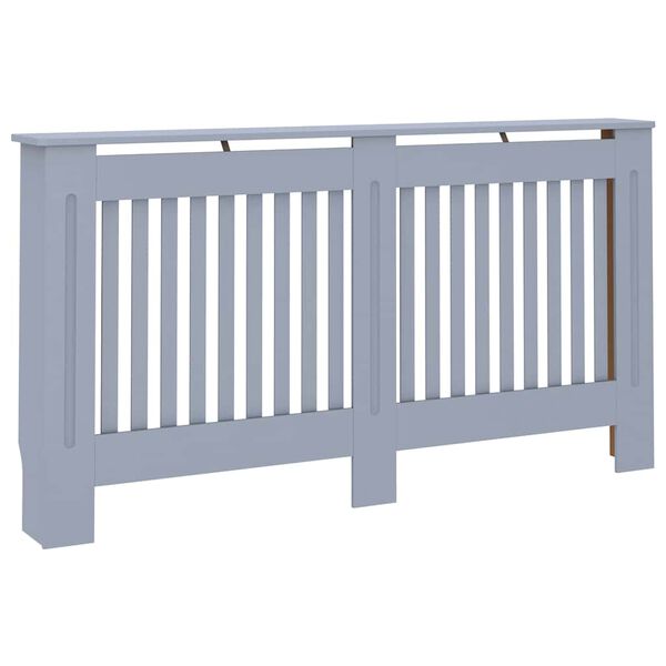 vidaXL Radiatorombouw 152x19x81,5 cm MDF antraciet