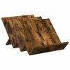 vidaXL Tijdschrift Rek Gerookt eiken 53 x 40 x 28,5 cm Bewerkt hout