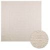 vidaXL Vloerkleed ZIZUR room binnen en buiten 200x200 cm jute look