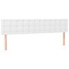 vidaXL Hoofdborden 160x5x78/88 cm kunstleer wit