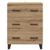 vidaXL Dressoir met lade Artisan Eiken 69,5 x 34 x 90 cm