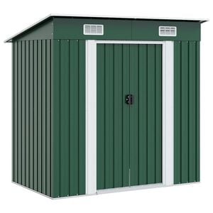 vidaXL Tuinschuur metaal groen