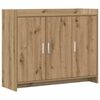 vidaXL Dressoir Artisanaal eiken 98,5 x 33 x 80 cm Bewerkt hout