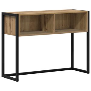 vidaXL Bijzettafel Ambachtelijk eiken 100 x 36 x 75 cm Bewerkt hout